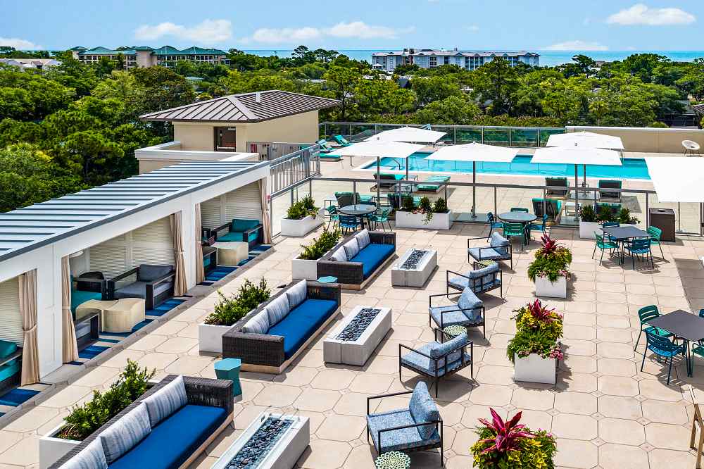 Courtyard HHI Aerial Rooftop Photo